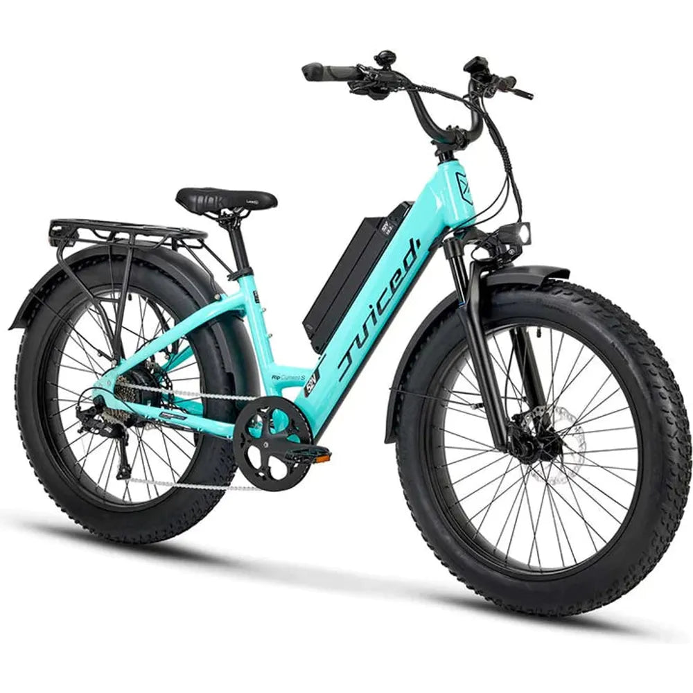 Juiced Bikes - RipCurrent S Step-Through Fat-Tire Electric Bike - CHARGED UP FREEDOM
