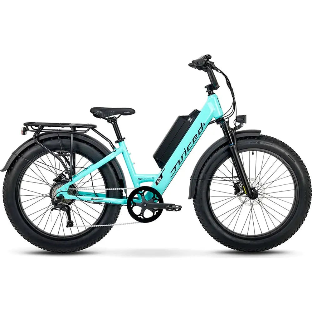 Juiced Bikes - RipCurrent S Step-Through Fat-Tire Electric Bike - CHARGED UP FREEDOM